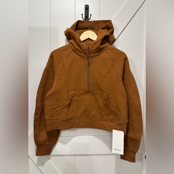 NWT Lululemon Scuba Oversized Half-Zip Hoodie in Copper Brown - XS/S - Picture 7 of 8